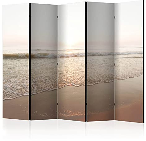 murando Raumteiler Foto Paravent Landschaft 225x172 cm beidseitig auf Vlies-Leinwand Bedruckt Trennwand Spanische Wand Sichtschutz Raumtrenner Design Meer Strand Sommer Sonne c-B-0080-z-c