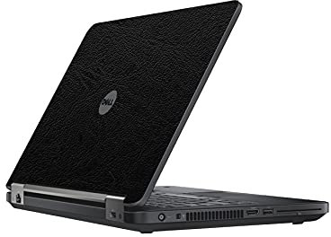 AlphaWraps Skin for Dell Latitude E5440 Laptop | Black Leather | Protective and Durable Vinyl Decal wrap Cover | Made in The UK