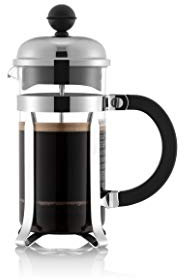 Bodum Chambord French Press Kaffeebereiter mit BPA-freier Tritan-Kunststoffkaraffe, gebürstet, 340 ml