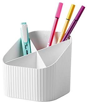 HAN Mutlipot Re-X-LOOP - dites oui au 100% recyclé, design moderne et jeune, pour toutes les petites fournitures de bureau, blanc, 17238-912
