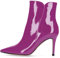 EDEFS Damen Stiefeletten Stilettos Modische Kurze Stiefel mit Reißverschluss Lackviolett Größe EU43