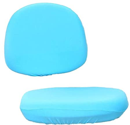 Sharplace Universelle Stretch Bürocomputer Stuhlbezüge, Drehbare Schreibtischstuhl Sitzbezüge für Esszimmer Büro Bar, Nur Bezüge, Blauer See