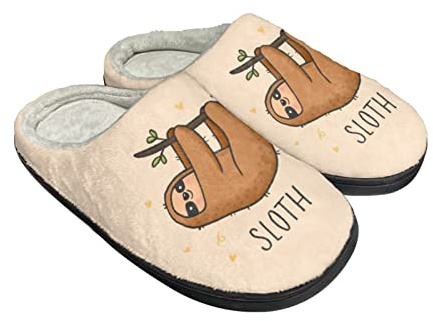 Kuiaobaty Herren-Hausschuhe mit Musikmuster, breite Passform, Vintage-Stil, Flora, Meerschweinchen-Druck, bequem, flauschig, rutschfest, rutschfest