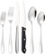 JGJGJG Besteck Set für 6 Personen,36 Teilig Edelstahl Essbesteck Set,Besteck inkl.Messer/Gabel/Löffel/Steakmessern,Spiegelpoliert, Spülmaschinenfest