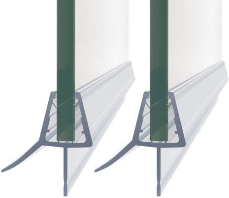 2x 100cm Sealis Ersatzdichtung - Dichtkeder für 5mm/ 6mm/ 7mm/ 8mm Glasdicke Wasserabweiser Duschdichtung Schwallschutz Duschkabine