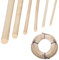 Peddigrohr Natur,Flechtrohr, Flechtmaterial,Peddigrohr Staken, 3mm ø -ø8mm zum Körbe flechten, basteln,Rolle Ca 500 g Natur Peddigrohr,Rattan Peddigrohr (Ø-3mm, AB)