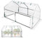 SUBTLETY Serre de jardin 180 x 90 x 90 cm - Protection contre les insectes - Serre en fibre de verre avec 2 volets roulants - Contrôle de la climatisation - Gain de place - Pour jardin, balcon - Blanc