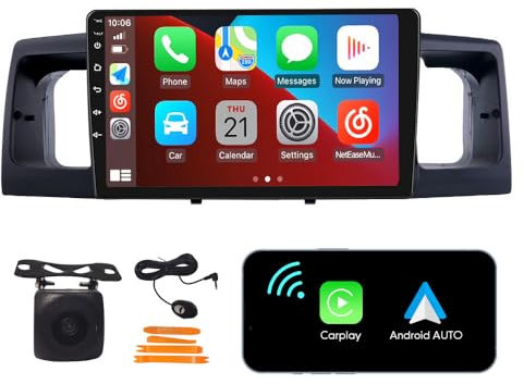 [2G+32G] 9 Carplay Android Auto Car Stereo GPS Navigation FM Radio Head Unit WiFi Multimedia Player GPS Radio DSP Fortoyota rav4/corolla/hilux/land Cruiser/fortuner/Prado 06-10 Corolla 04-12