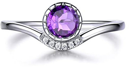 Damenringe Eheringe Krone Geometrie Zirkonia Sterling Silber