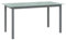 Coavain Kaffeetisch Aluminium und Glas Gartentisch Beistelltisch Garten-Esstisch Bistrotisch Balkontisch Outdoor Tisch stilvoll und praktisch wetterfes pflegeleicht Grau 150x90x74 cm