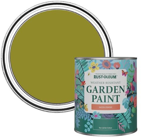 Rust-Oleum Green Mould-Resistant Garden Paint in Satin Finish - Pickled Olive 750ml