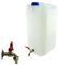 Anwicar Bidon d'eau avec Robinet - Réservoir d'eau Camping 30l - Camping Jerricane d'eau - Réservoir d'eau Fraîche - Blanc