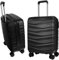 HANSEKOFFER Hartschalenkoffer groß · Koffer XL · Reisekoffer mit Rollen · Trolley mit Teleskopgriff · Leicht · Rollkoffer mit Zahlenschloss · Schwarz
