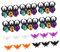 WOONEKY 40St Halloween-Ring Halloween party decorations Halloween party accessories for Edelsteinring Ringe für Kinder Fledermausring spielzeug Party-Requisiten Kreativer Ring Plastik