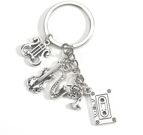 Schlüsselanhänger, Musik Schlüsselanhänger, Musikinstrument Schlüsselanhänger Zubehör, Lustige Geburtstagsgeschenke Für Frauen, Geschenke Für Lehrer, Geschenke Für Freunde, Geschenke Für Lehrer