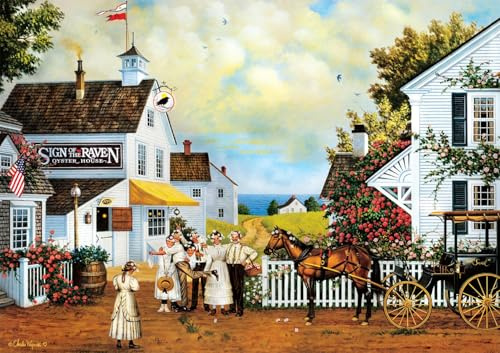 Buffalo Games - Charles Wysocki - Fun Lovin' Silly Folks - Puzzle für Erwachsene - Herausforderndes Puzzle perfekt für Spieleabende - Fertige Größe ist 21,25 x 15,00 cm