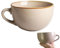 Tazza grande in ceramica, 700 ml, grande con manico, forno a microonde, ciotola in ceramica, tazza da caffè, ciotola in porcellana, per cereali, succhi di frutta (cachi)