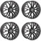 4x Carmani Felgen 20 Ludwig 8.0x18 ET45 5x112 hyper gun kompatibel mit Audi A3 A4 A6 A8 Q2 Q3 RS3 TT