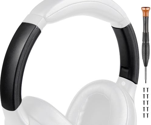 SOULWIT Headband Side Cover Slider for Sony WH-XB900N Wireless Noise Canceling Headphones, Replacement End Caps Repair Kit Accessories - Black