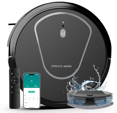 Bagotte 2 in 1 Robot Vacuum and Mop, Max 120 Min Runtime