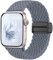 Easuny Geflochtene Band Kompatibel mit Apple Watch Armband 46mm 42mm 45mm 44mm 49mm - Magnetisch Elastisches Nylon Band für iWatch Armband Series 11 10 9 SE 8 7 6 5 4 3 2 1 Ultra - Grau