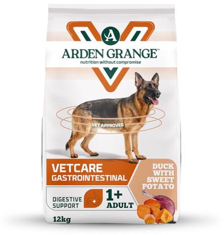 Arden Grange VetCare Gastrointestinal Adult Dry Dog Food - Duck With Sweet Potato (12kg)
