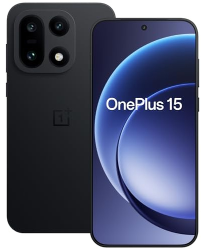 OnePlus 15 smartphone con tri-chip AI, Snapdragon 8 Elite Gen5, display da 6,78 a 165Hz, batteria da 7300mAh e tripla fotocamera da 50MP, 12GB RAM+256GB ROM, Nero Infinito – Garanzia estesa 3 anni