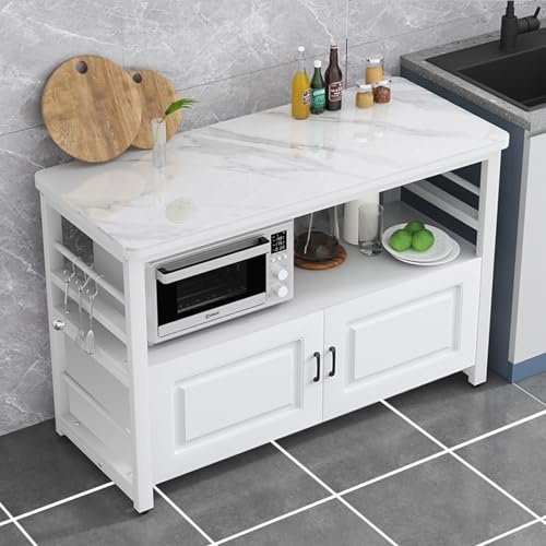 Estante organizador de cocina compacto para microondas y horno con estante organizador de cocina, comedor, buffet, ahorro de espacio, muebles de cocina