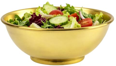 Genérico Cuenco de cobre | Cuenco gran tamaño para mezclar | Platos de cobre | para ensaladas frutas chef alimentos cocinar cocina hornear servir y uso en el hogar