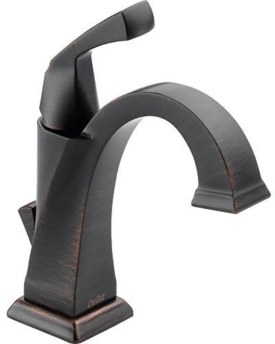 Delta Faucet Dryden Bronze Bathroom Faucet, Single Hole Bathroom Faucet, Single Handle, Diamond Seal Technology, Metal Drain Assembly, Venetian Bronze 551-RB-DST