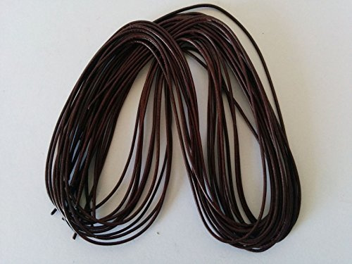Knorr Prandell 1 mm x 1 m Leder Schnürsenkel, Sepia