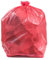 Bolsas de basura rojas, 55-60 galones 100 / caja de 1.5 mil