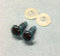 celloexpress 18mm GLASS LIKE Blue Eyes with Plastic Backs - Safety Eyes for Soft Toy or Teddy Bear Making - Pack of 1 Pair