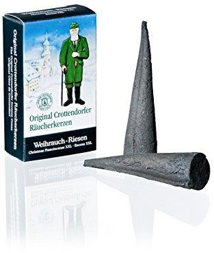 Original Crottendorfer - Riesen Räucherkerzen - Duft: Weihnachtlicher Weihrauch - Menge: 4 Stück - Größe: XXL - Made in Germany