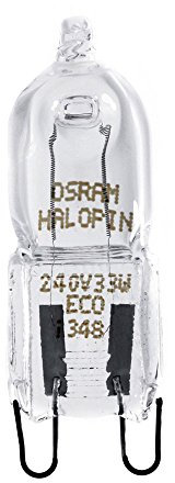 Osram 33w 230v / 240v G9 66733 Halopin halogène en verre clair Capsule Lampe G9 (Paquet x 1) [Classe énergie D]