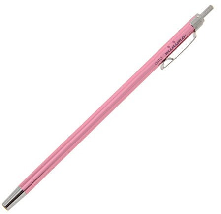 Ohto Minimo Ball Point Pen In Card Case - Pink