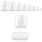 Nailfun Lot de 500 faux-ongles pour orteils (taille réelle pour tous les orteils) livré dans un sachet Blanc naturel