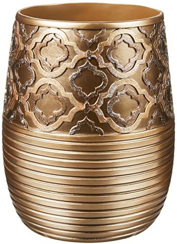 Popular Bath 1 Cesta DE RESIDUOS del Huso, CER, Dorado, Waste Basket