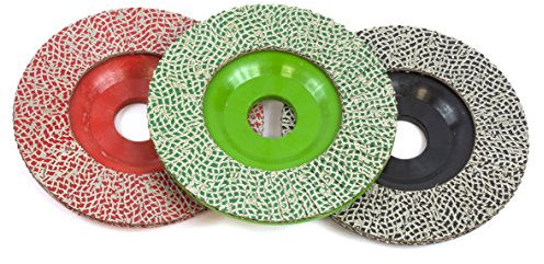 DISCO LAMELLARE DIAMANTATO PURO HYBRID, SUPPORTO PLASTICA (3 VARIANTI, A PARTIRE DA 95.16 EURO/CAD) - GRANA 120, DIAMETRO 115 MM (1 PEZZO, 95.16 EURO/CAD)