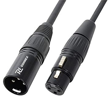 PD Connex Câble Audio XLR Male/XLR Femelle - 20m - Idéal pour Relier vos Enceintes de Sonorisation