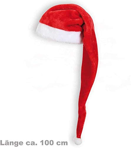 KarnevalsTeufel.de Nikolausmütze Weihnachtsmann Mütze Extra Lang