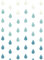 AUEAR, Regentropfen-Girlande, blaue Papier-Regentropfen-Girlande, Dekoration für Dekoration, 4 Stück