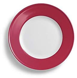 Dibbern Solid Color Teller aus Porzellan, Farbe: Himbeere, Durchmesser: 21 cm, 2002100023