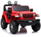 Babycar Jeep ® Wrangler Rubicon 2 Places 12 V avec siège en Cuir pour Enfants (Rouge) Voiture Electrique Enfants 2 Places Portes ouvrables avec télécommande 2,4 GHz Soft Start Full Optional
