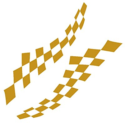 iSpchen Autoaufkleber,1 Paar Car Sport Racing Kariert Aufkleber Seitenschweller Auto Personalisierte Sticker Auto Tuning Aufkleber Karosserie Streifen aufkleber Auto Körper Außen dekoration Aufkleber