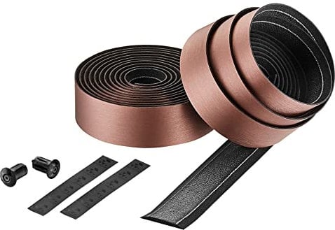 CICLOVATION BAR Tape, Leather Touch_Steampunk, Kunstleder, durch ein spezielles Verfahren, zeigt die gebürstete Metalloberfläche und behält moderate Elastizität, T.3 mm/B.30 mm/L.2000 mm, Kupfer