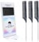 Vellen Hair Pettini professionali da 22,9 cm per parrucchiere, materiale PEI resistente al calore e antistatico, pettine con manico lungo in acciaio inox da taglio – 3 pezzi (nero)