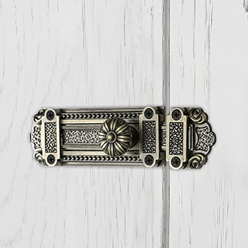 KAFENDA Vintage Gate Latch Zinc Alloy Slide Lock Heavy Duty Security Door Lock Antique Door Hardware