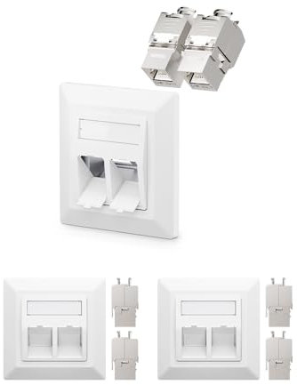 VCELINK Enchufe de red universal Cat7, 3 unidades