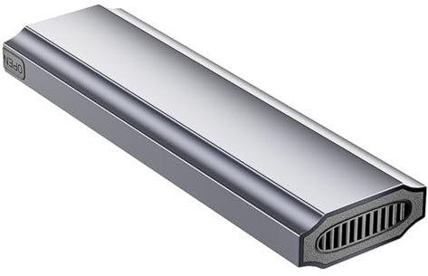 UNFAIRZQ NVME SSD Enclosure USB 3.1 Veloce Dissipazione del Calore SSD Scatola di Enclosure Box Hard Drive Box Per NVMe SSD Alluminio Esterno SSD Adattatore M.2 NVMe SSD Enclosure